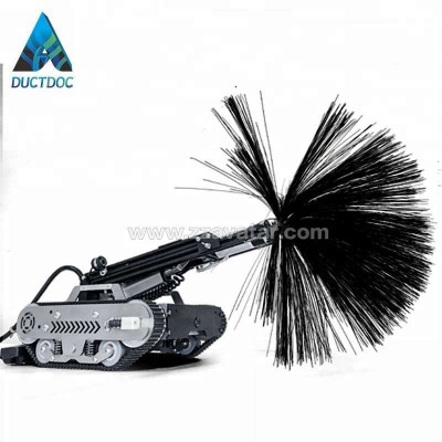 made-in-China industrial kitchen air duct cleaning machine with three different cleaning brushes and inspection camera