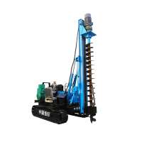 Screw hydraulic highway guardrail vibratory piling pile driver machine