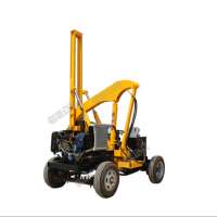 Ground Tractor-Mounted Hydraulic Screw Pile Driver